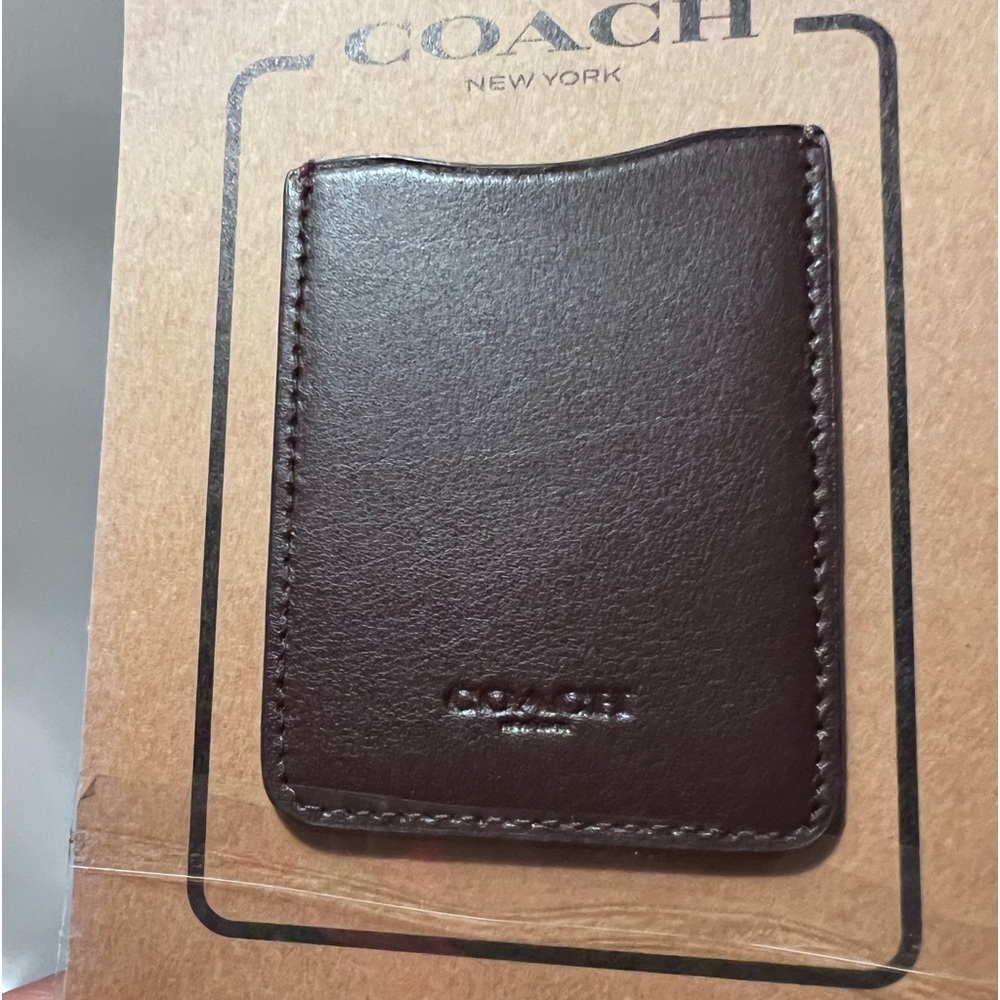 New Coach Leather phone wallet.